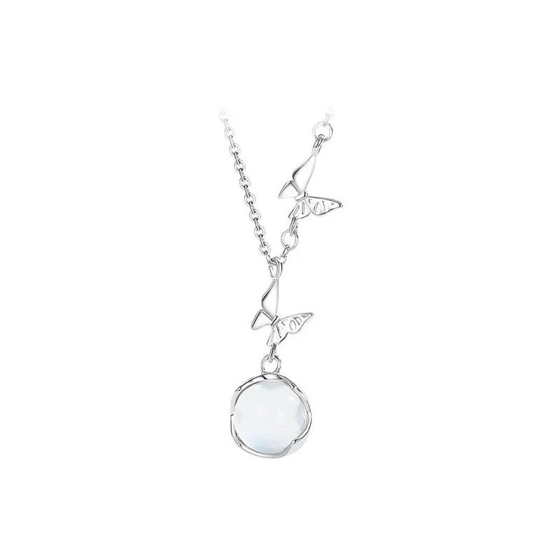 PUTUOSHANWENCHUANG Chalcedony Necklaces Women's-0