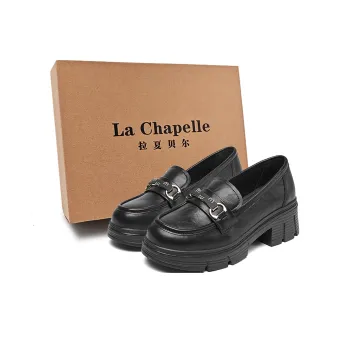 La Chapelle Loafers 5cm Women's Black