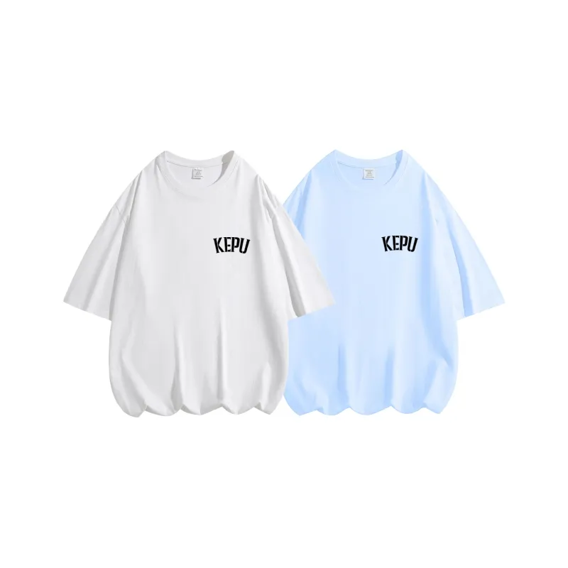 Kepu T Shirt Unisex 2 Pack 2 Pack White+White-8