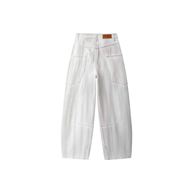 BLANC & ECLARE Luxury Streetwear Casual Scissor Pants Straight Fit Comfortable Draped Loose Fit Versatile Jeans Unisex-1