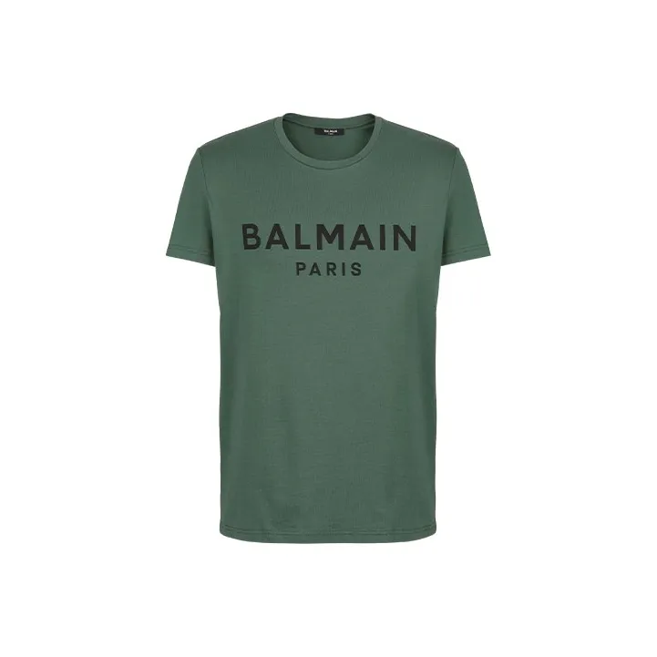 BALMAIN T-Shirts Men Green-0