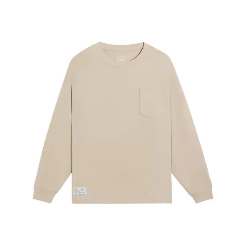 LiNing Sports Trend Series T-Shirt Men's Creamy Brown-0