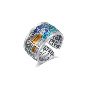 MISS TOOYA S999 Fine Silver Sterling Silver Rings Unisex