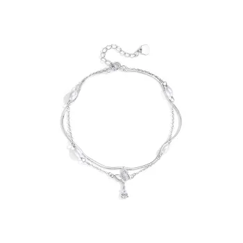 Fu Ru Ji 925 Sterling Silver Anklets Women's