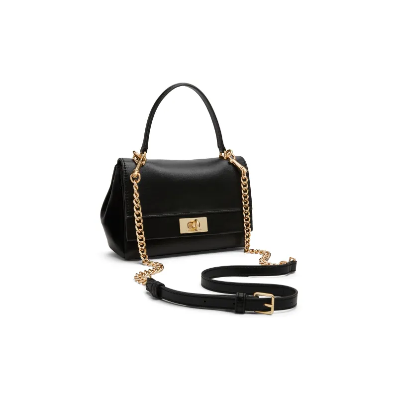 CHARLES&KEITH PU Crossbody Handbag Trumpets Women's Cream Milk White/Black-7