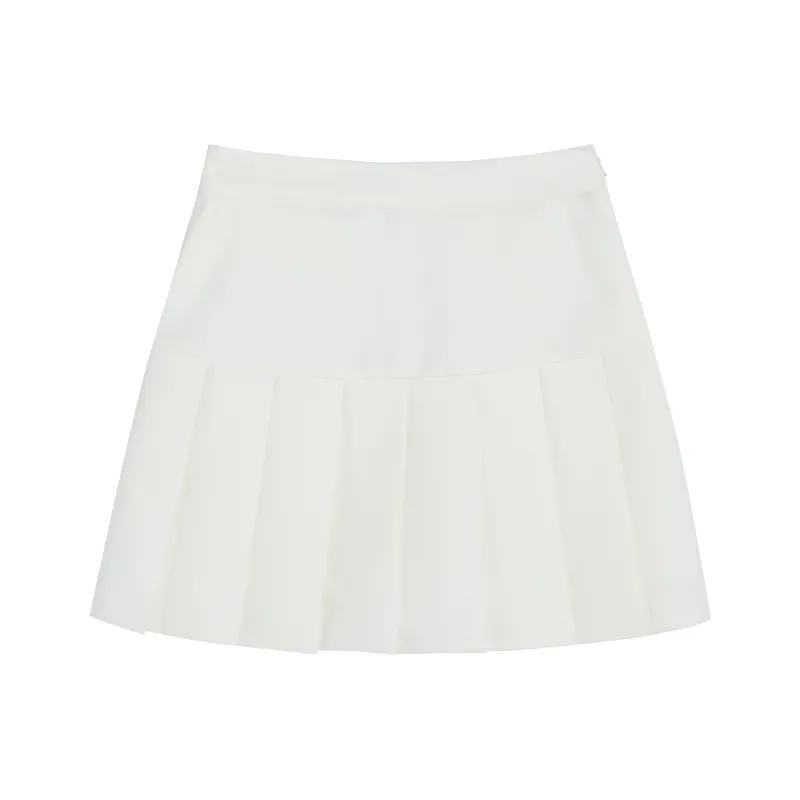 SNBL Casual Short Skirts Women's White-1