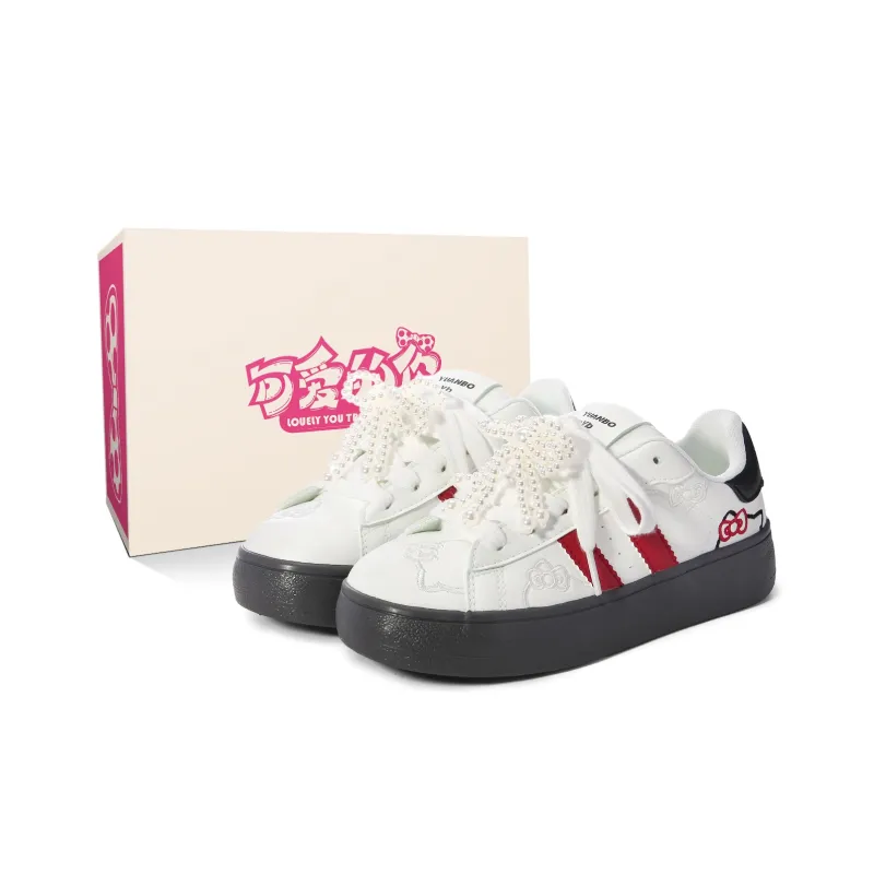 Lovely You Lightweight Wear Resistant And Slip Resistant Low Top Skateboard Shoes Women's-11