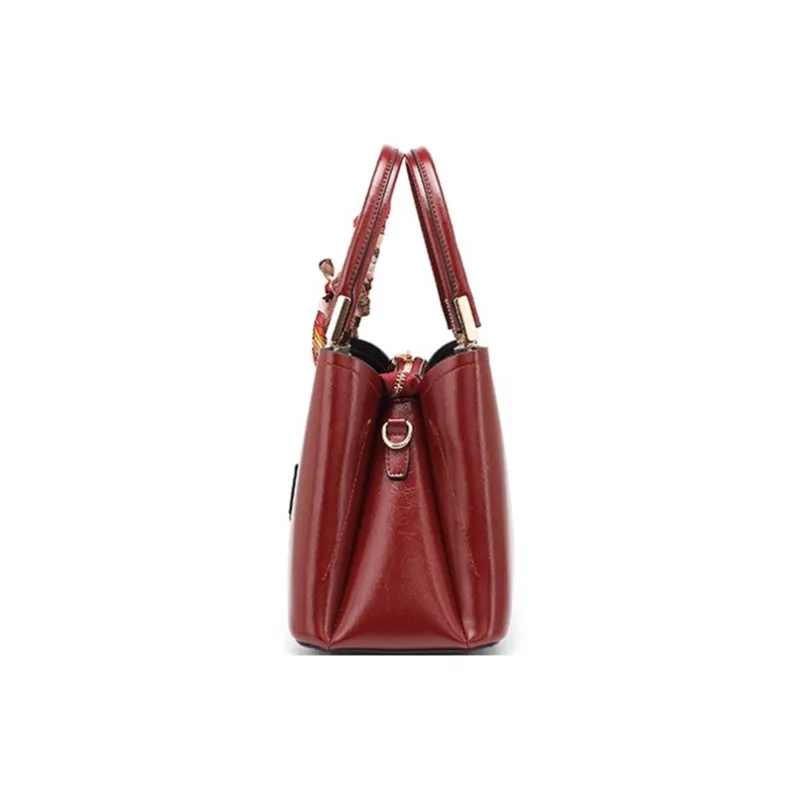 CLEVER& KETCH PU Shoulder Bag, Crossbody Bag, Handbag Women's Red-3