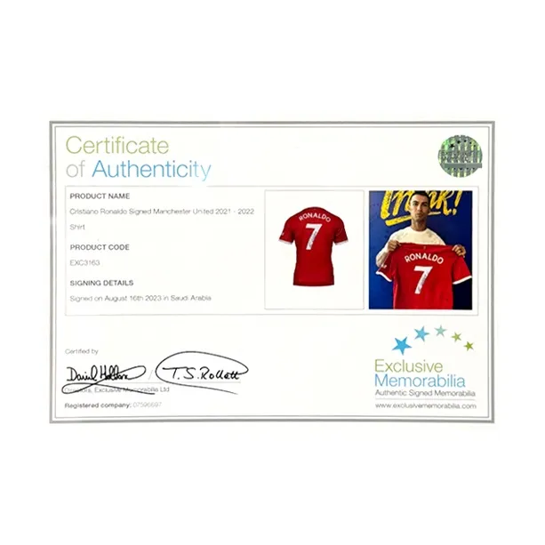 Three For Manchester United Team Ball Jersey Deluxe Mounting, Outer Frame Approx. 75x105cm Unisex-4