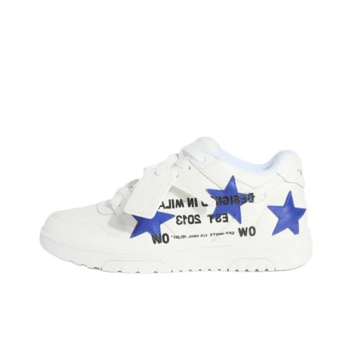 OFF WHITE Out Of Office Low Top Skateboard Shoes Men's Blue White