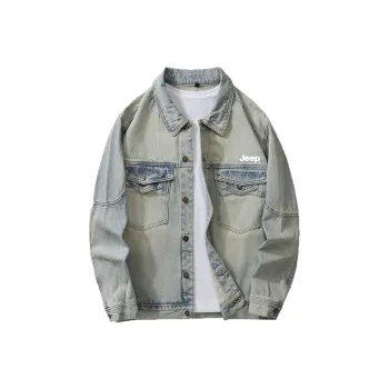 Jeep Denim Jacket Unisex Vintage