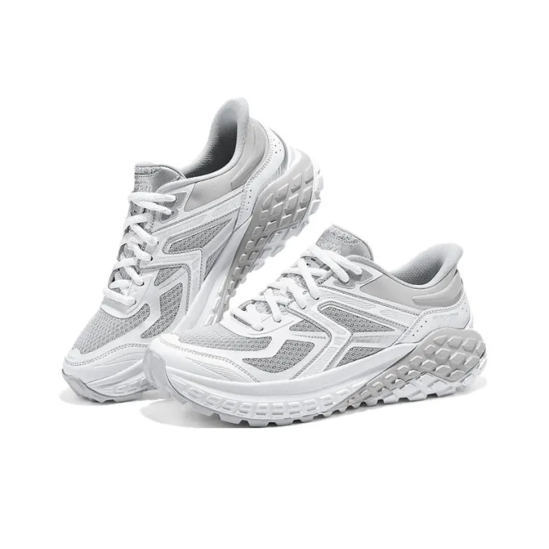 Skechers Sport Slip Resistant Balance Low Top Chunky Sneakers Women's Light Gray-2