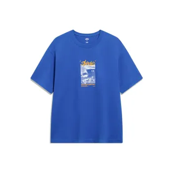 LiNing x Disney T Shirt Unisex Bright Blue
