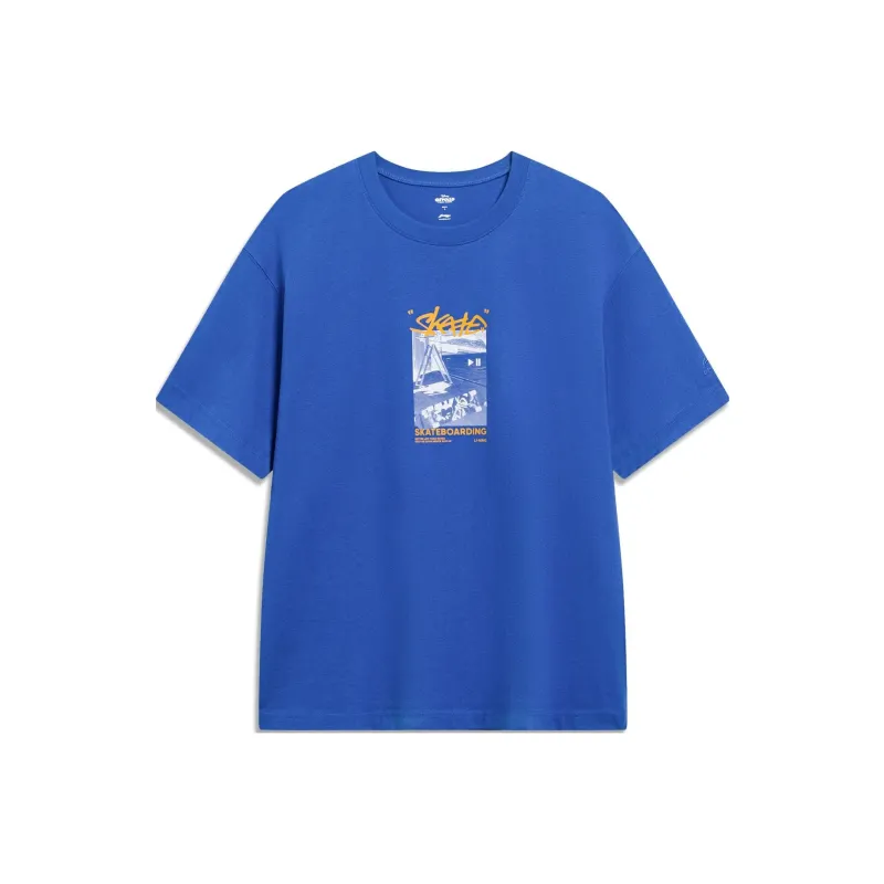 LiNing x Disney T Shirt Unisex Bright Blue-0