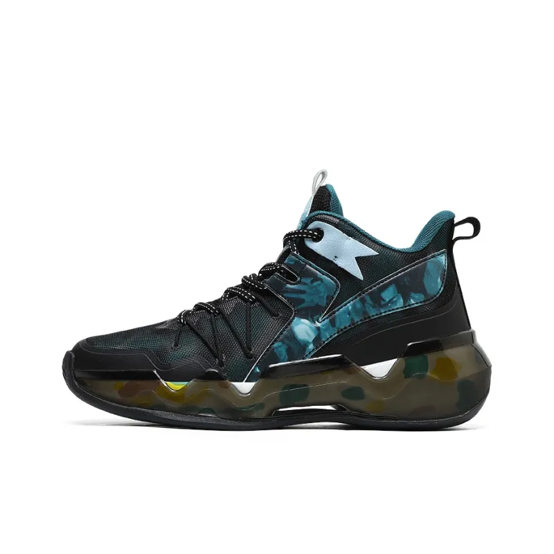 TONYBEAR Anti Slip Wear Resistant Mid Top Basketball Shoes Unisex-13