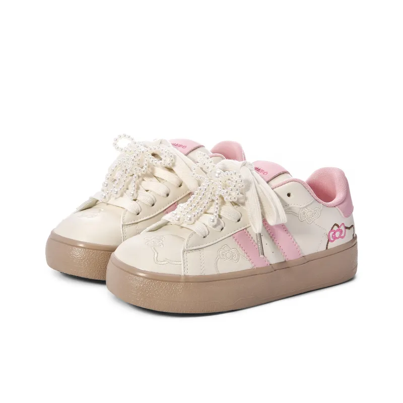 Lovely You Lightweight Wear Resistant And Slip Resistant Low Top Skateboard Shoes Women's-2
