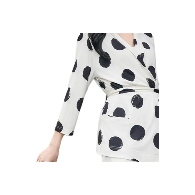 BESIONIA SS25 Shirt Women's White Pattern-7