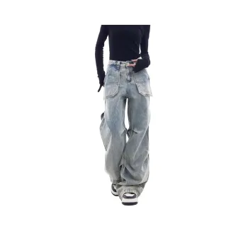 PAINT STAIN Jeans Unisex Blue Shades