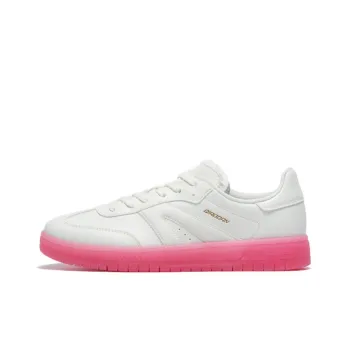 QIAODAN Departure Slip Resistant Water Resistant And Wear Resistant Low Top Skateboard Shoes Women's White Pink