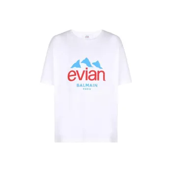 BALMAIN X Evian Logo T Shirt