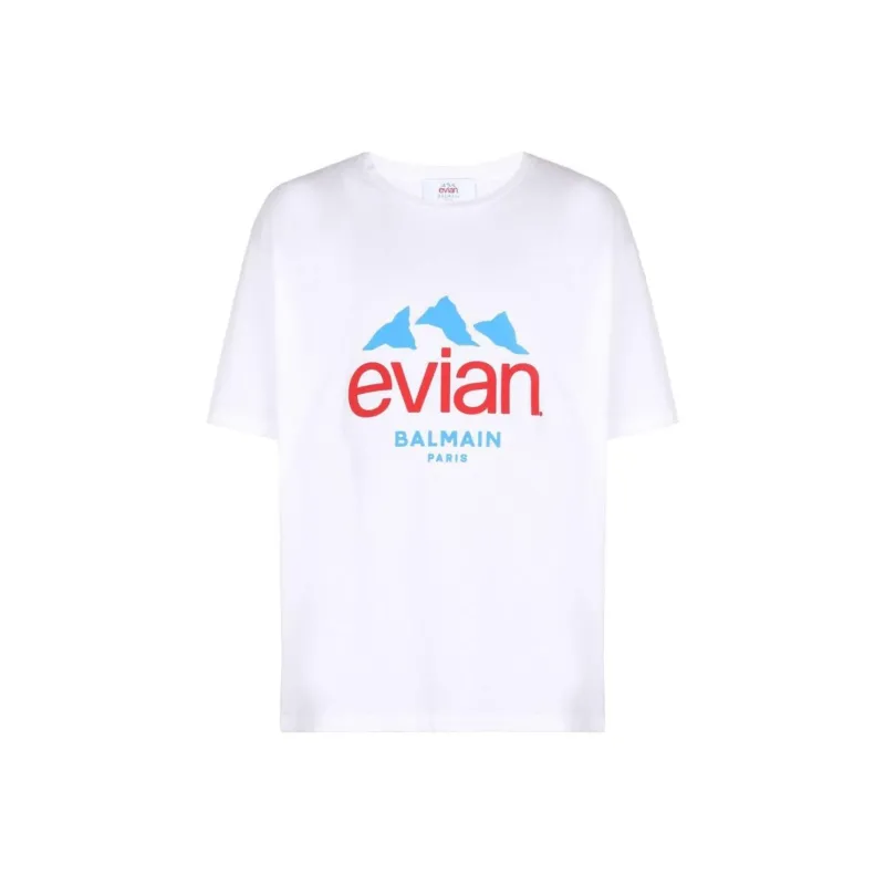 BALMAIN X Evian Logo T Shirt-0