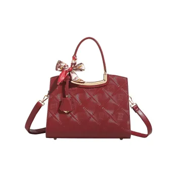H YXIANG Microfiber Synthetic Leather Shoulder Bag Crossbody Bag Handbags Regular Women's Burgundy