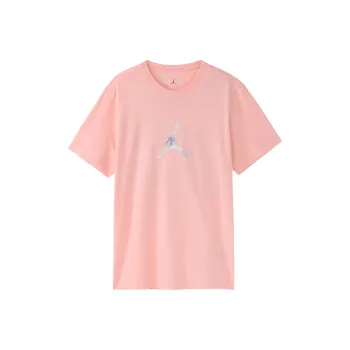 Jordan Drop Shoulder Sleeve T Shirt Men's Coral Red