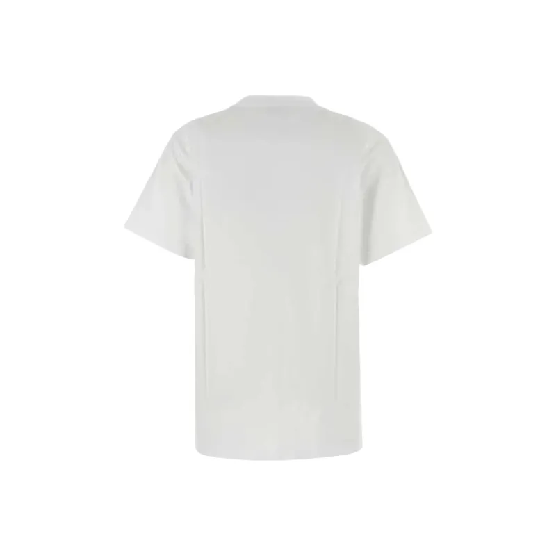 SPORTY & RICH Logo Printed Crewneck T Shirt-1