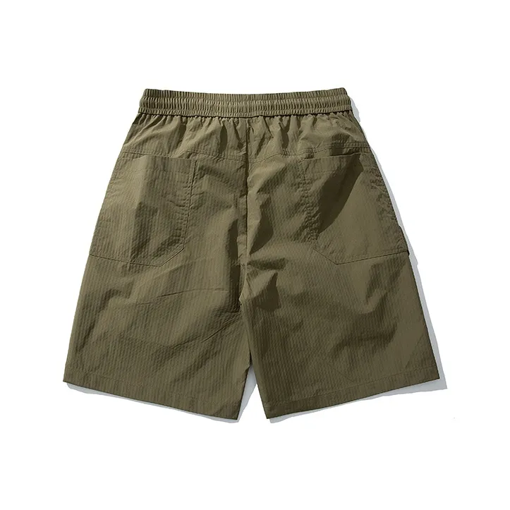 Flowers In Water Loose Fit Casual Shorts With Large Pocket Workwear Knee Length Pants Unisex-7