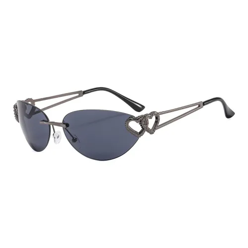 EQUIPMENTELEGANT Metal Oval Premium No Makeup Street Snap Sunglasses Trendy Sunglasses Unisex