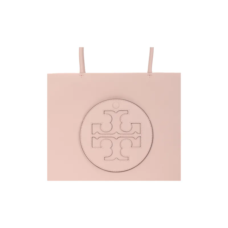 TORY BURCH Ella Synthetic Leather Tote Bag Shopping Bag Shoulder Bag Crossbody Bag Handbag Small Size Women's Dawn Pink-4