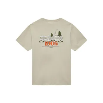 New Balance T Shirts Men Khaki