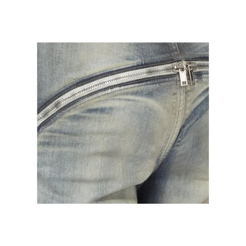 Rick Owens DRKSHDW SS24 Jeans Men's Sky Blue/Gradient Orange-4