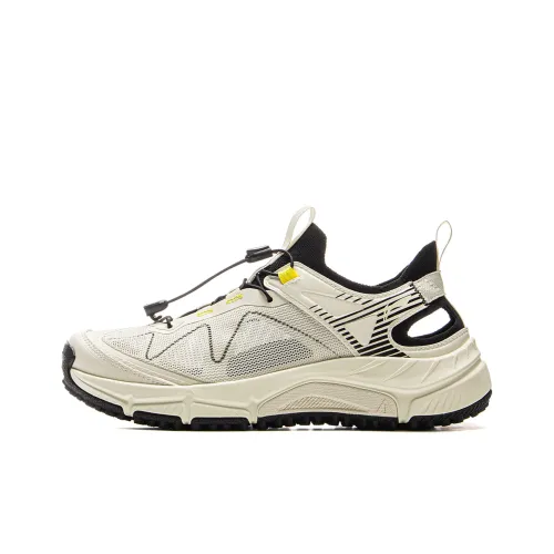 LiNing Yijie LITE Breathable Abrasion Resistant Slip Resistant River Trekking Shoes Women's Beige White Black
