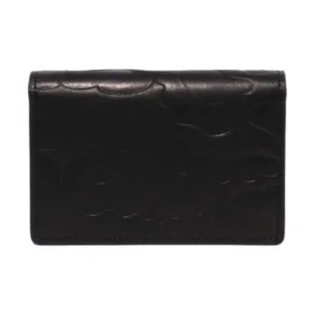 A BATHING APE Cow Leather Card Holder Men's Black