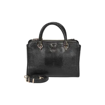GUESS Synthetic Leather Shoulder Bag, Crossbody Bag, Handbag Medium Size Women's Black