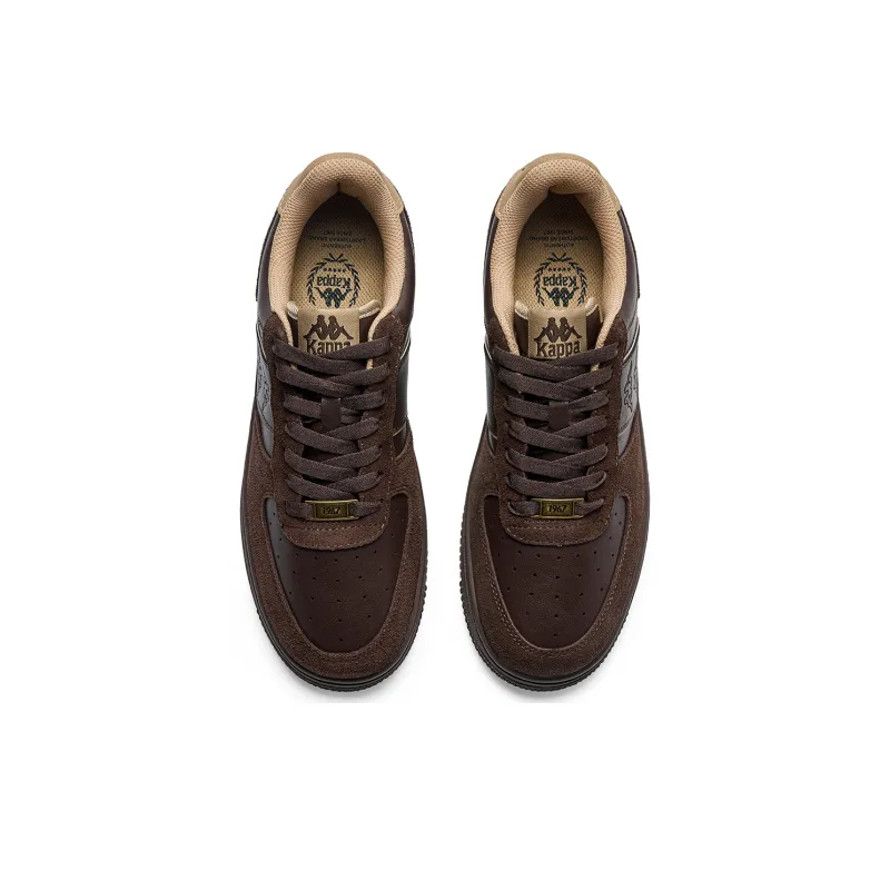 Kappa Anti-Slip Wear-Resistant Low-Top Skateboard Shoes Unisex Brown-3