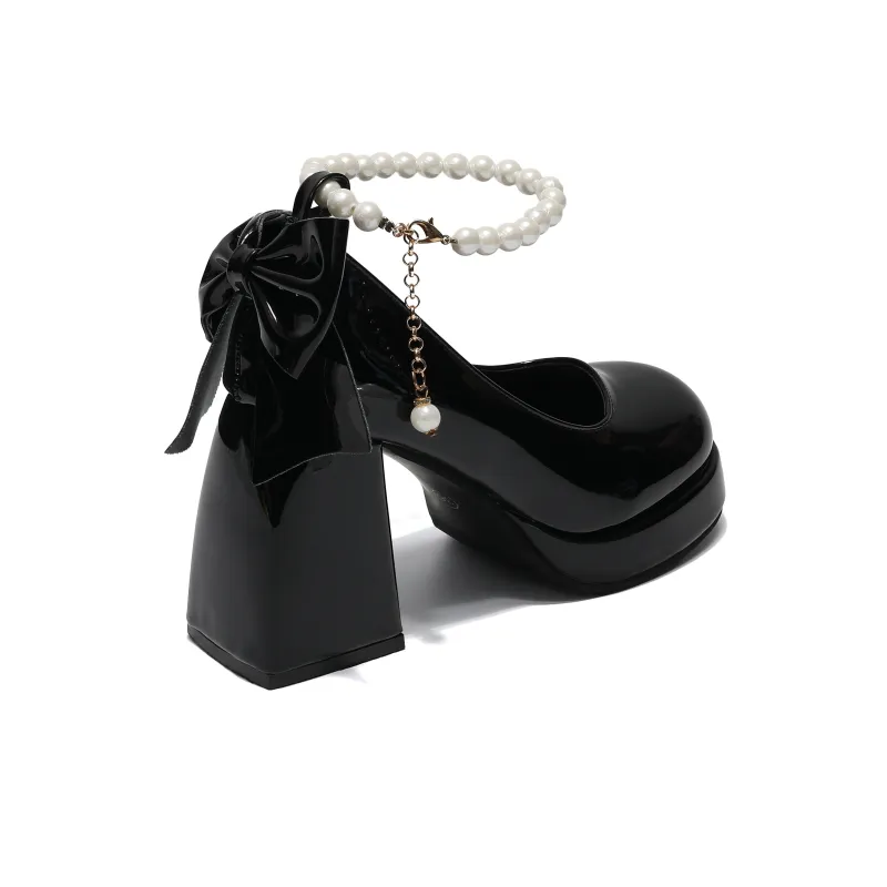 Be Good Chunky Heel High Heels 9cm Women's Gift Box Set-2
