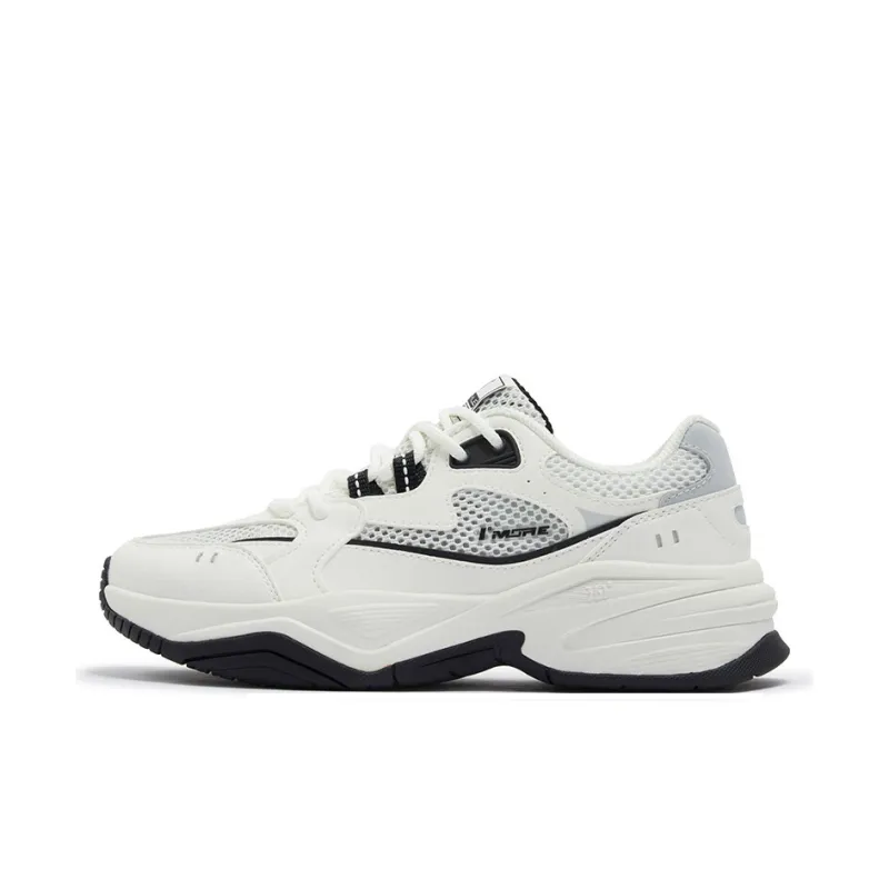 361° Sailing Series Breathable And Wear resistant Low Top Casual Running Shoes Women's Black White-0