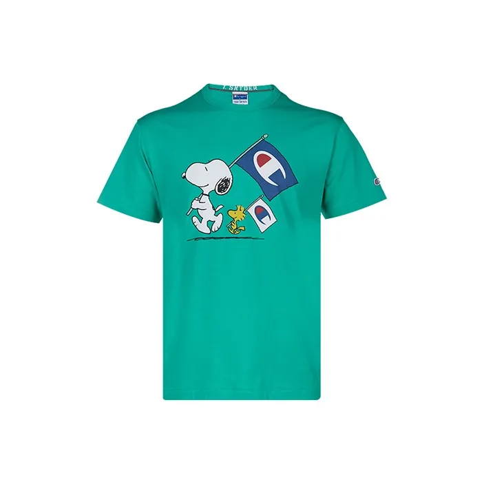 Champion x Peanuts T Shirt Men's Green-0