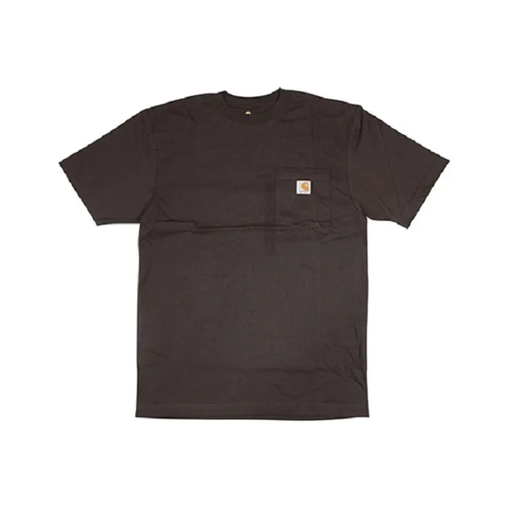 Carhartt T-Shirts Men Dark Coffee-0
