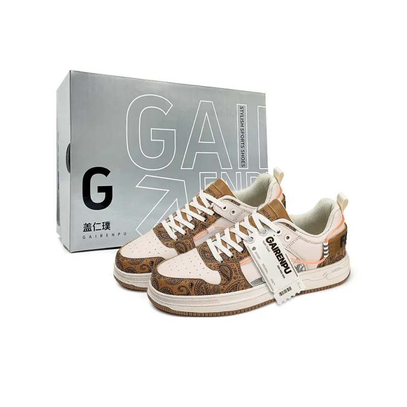 Gai Renpu Slip Resistant Cushioning, Abrasion Resistant, Breathable, Height Increasing Low Top Skateboard Shoes Men's-12