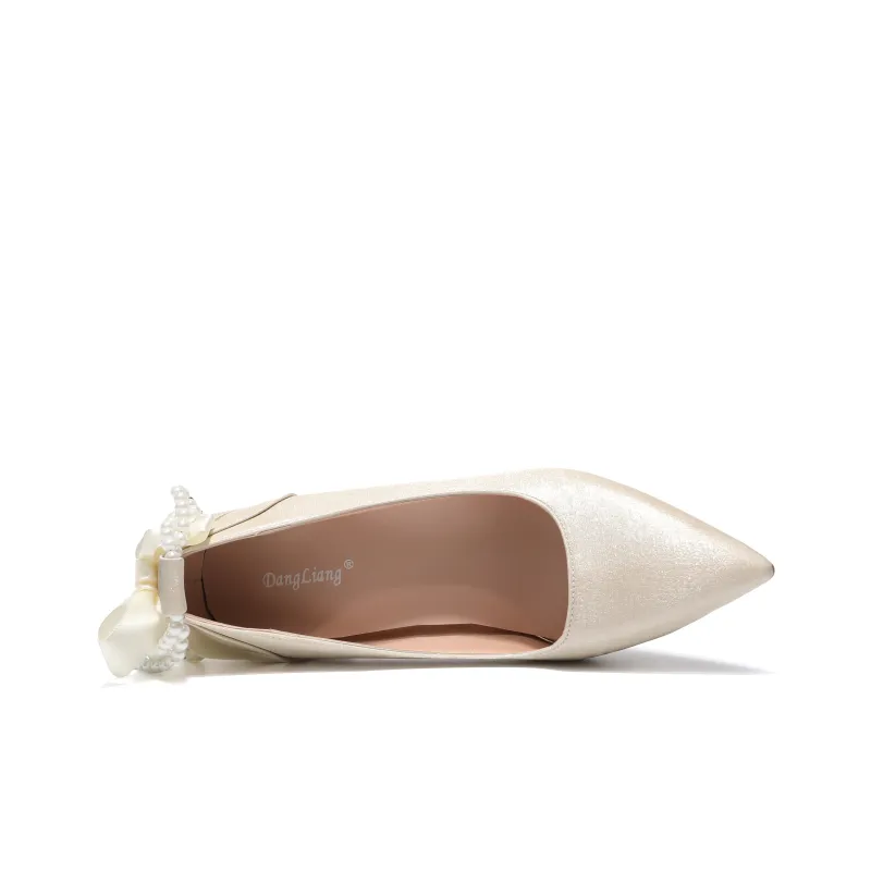 Be Good Slim Heel High Heels Women's Champagne-4