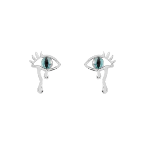 KEYS VIA Copper Alloy Stud Earrings Women's