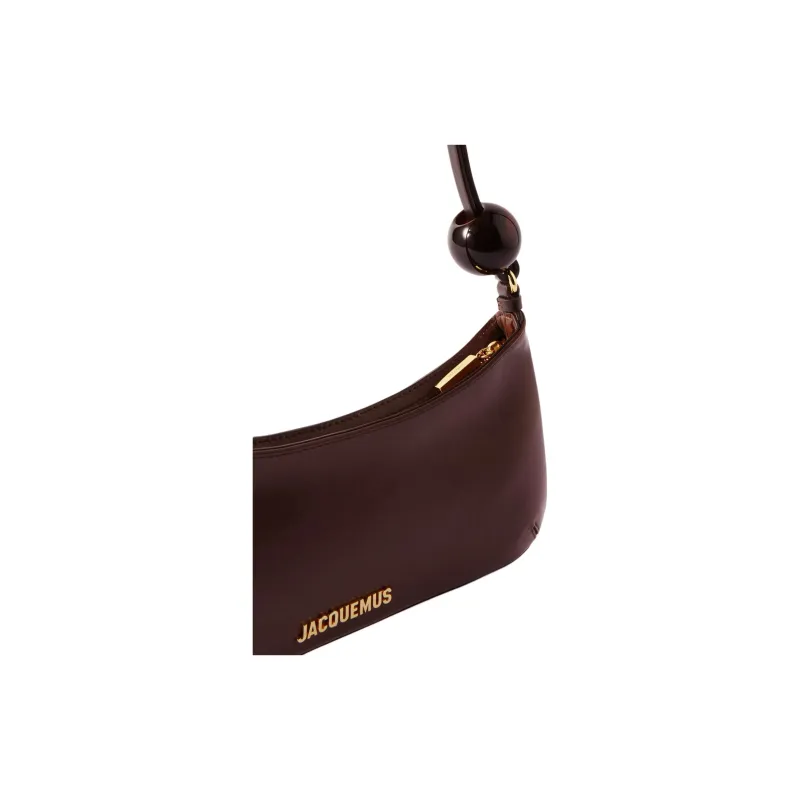 Jacquemus Le Bisou Calfskin Crossbody Bag, Shoulder Bag Women's Brown-2