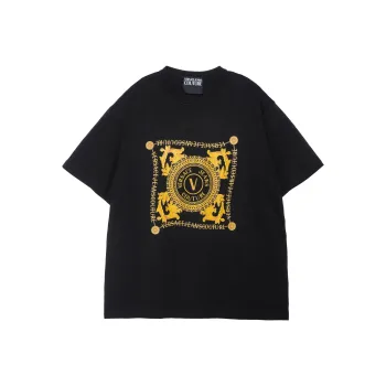 VERSACE JEANS COUTURE Logo print Organic Cotton T shirt