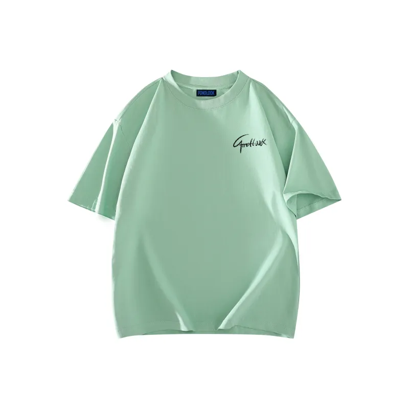 FONDLOOK Short Sleeved T Shirts Unisex-6