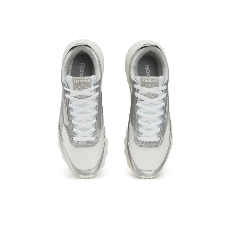 Reebok CL LEGACY W+ Anti Slip And Wear Resistant Height Increasing Low Top Running Shoes Unisex Light Silver-3