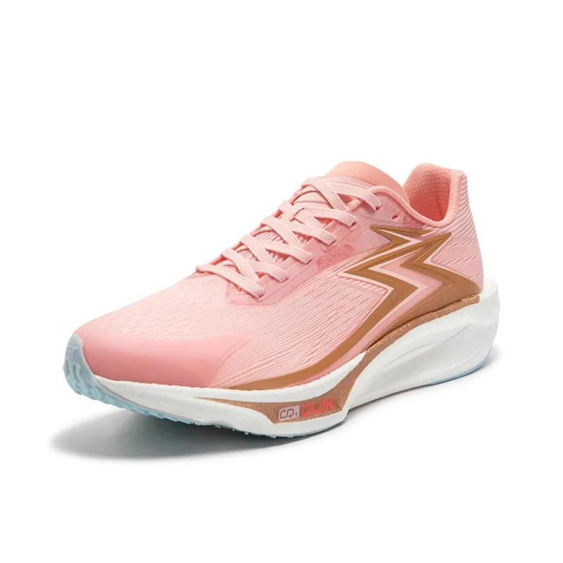 361° Speed Team 2 Running Shoes Unisex Low Top Soft Peach Pink/Fluorescent Data Pink-1
