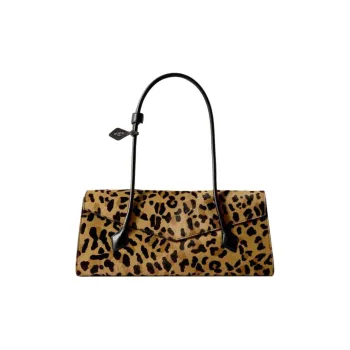 Alaia Calfskin Tote Bag Shopping Bag Handbag Shoulder Bag Women's Brown